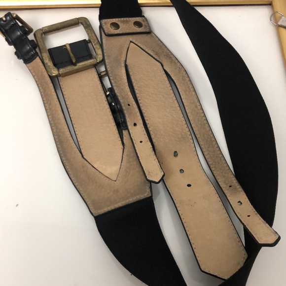 WCM LEATHER MULTI BUCKLE BLACk BELT - Picture 6 of 15